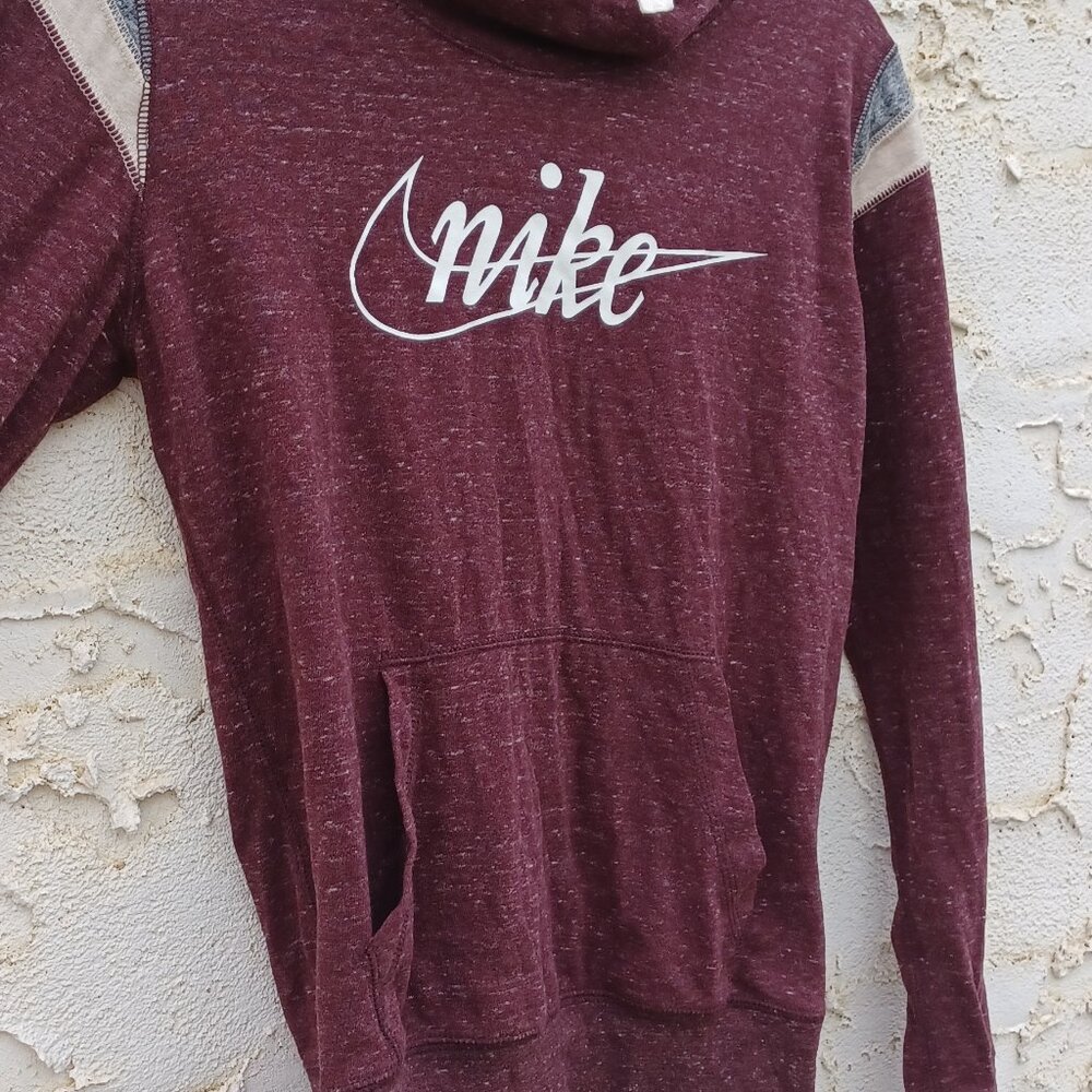 Athletic Nike Burgundy Long Sleeve Women's Top